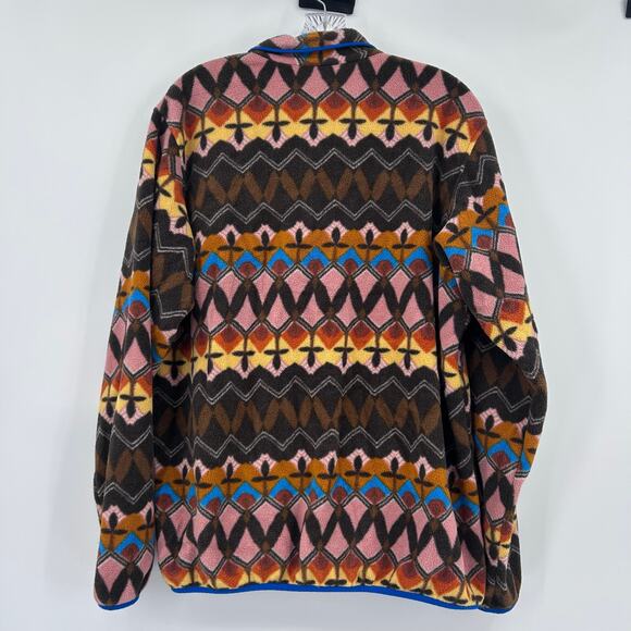 Patagonia Lightweight Synchilla Snap-T Fleece Companions Big Anthos Womens Sz XL - Picture 9 of 13